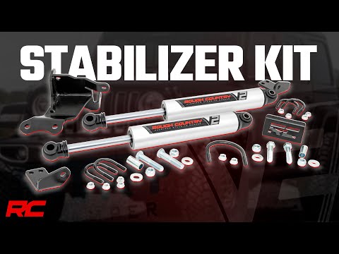 V2 Steering Stabilizer | Dual | 2.5-8 Inch Lift | Jeep Gladiator JT/Wrangler JL (18-25) - Video
