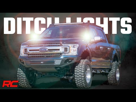 LED Light Kit | Ditch Mount | 2" Black Pair | Flood | Ford F-150 (15-25)/F-150 Lightning (22-25) - Video