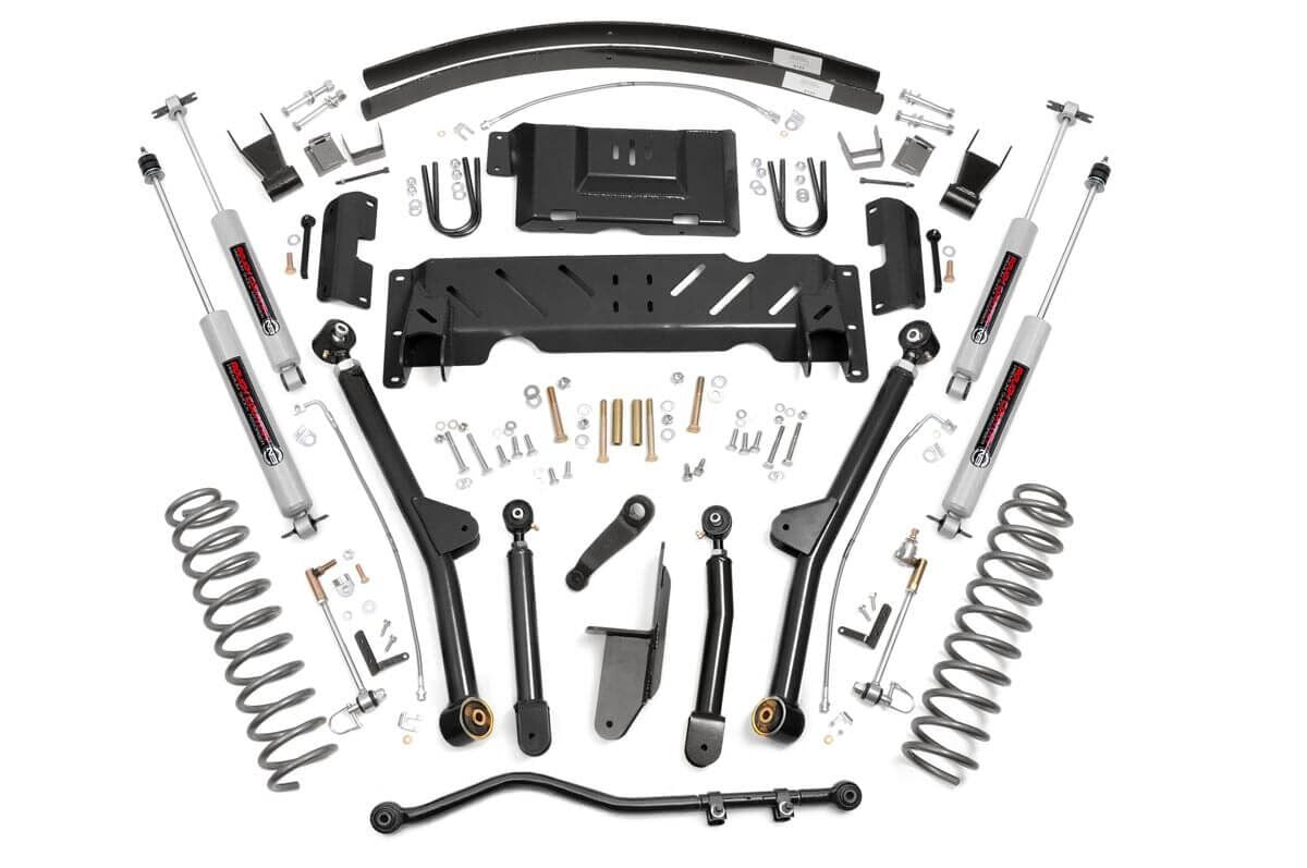 4.5 Inch Lift Kit | Long Arm | AAL | NP242 | Jeep Cherokee XJ 4WD (1984-2001)