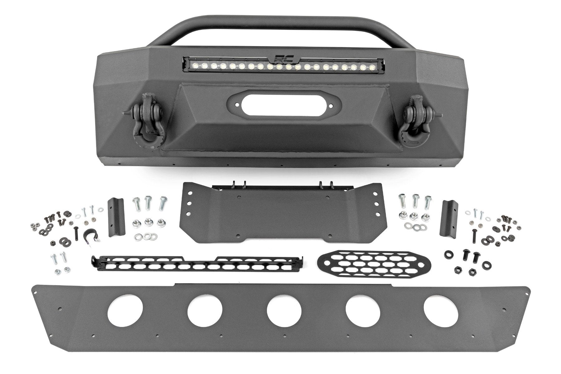 Front Bumper | Hybrid | 20" Blk DRL | Toyota 4Runner 2WD/4WD (2014-2024)