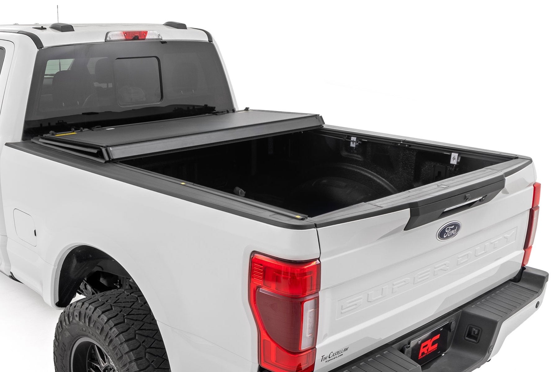 Hard Tri-Fold Flip Up Bed Cover | 6'10" Bed | Ford F-250/F-350 Super Duty (17-25)