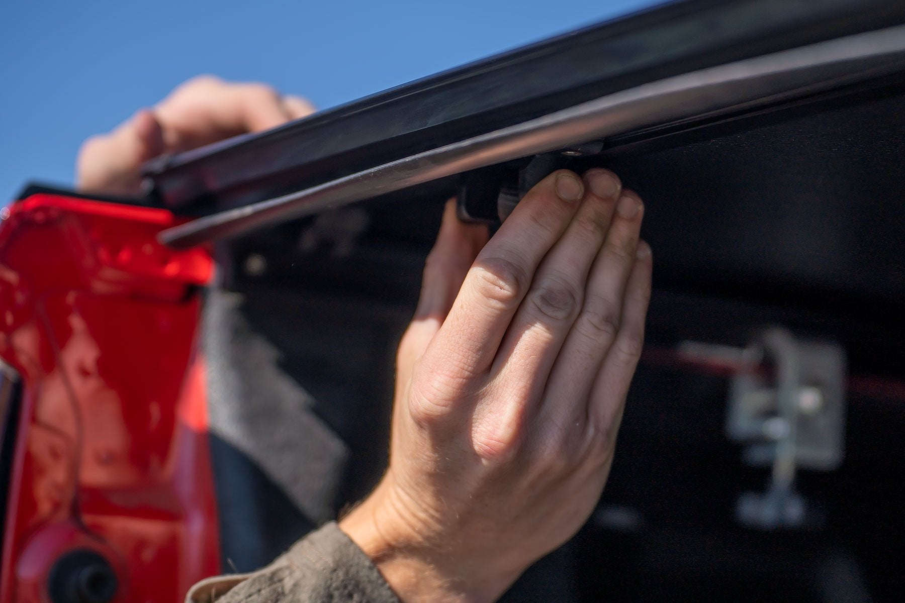 Hard Tri-Fold Flip Up Bed Cover | 5'10" Bed | Chevy/GMC Sierra/Silverado 1500 (19-25) 