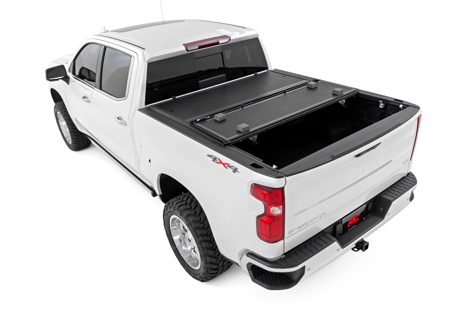 Hard Low Profile Bed Cover | 5'9" Bed | Rail Caps | Chevy/GMC 1500/2500HD/3500HD (14-19 & Classic)