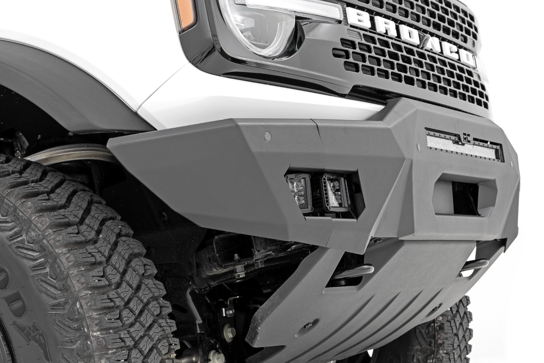 Front Bumper | Modular | Full Wings | DRL | Ford Bronco 4WD (2021-2025)