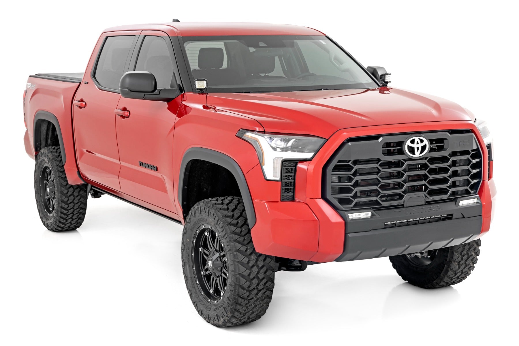 LED Light Kit | Ditch Mount | 2" Black Pair | Flood | Toyota Tundra (22-25)