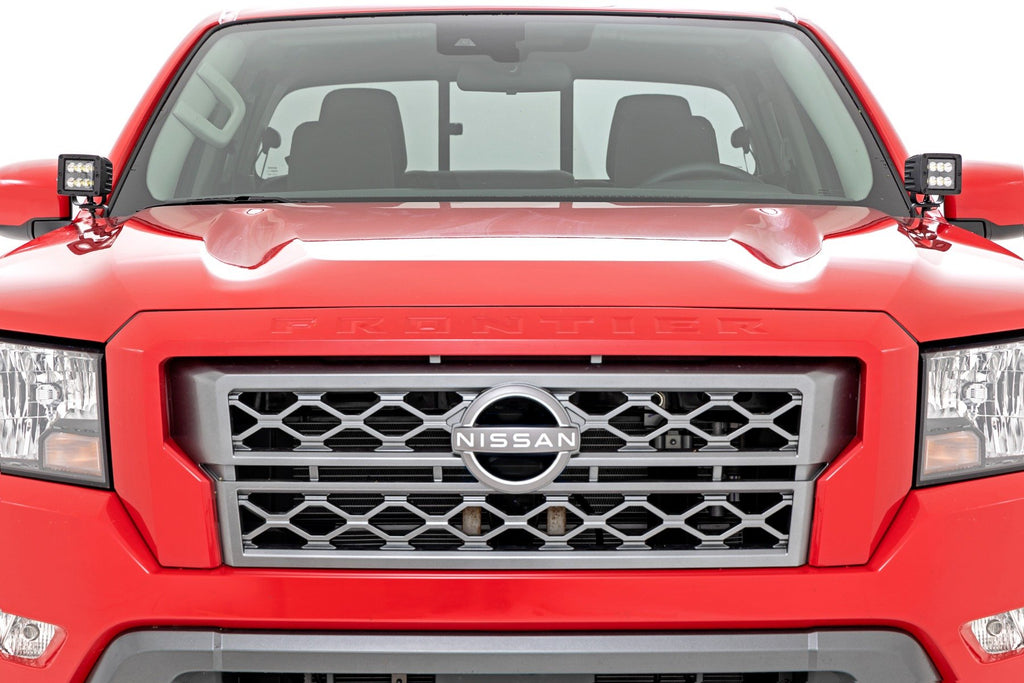 LED Light Kit | Ditch Mount | 2" Black Pair | White DRL | Nissan Frontier (22-25)