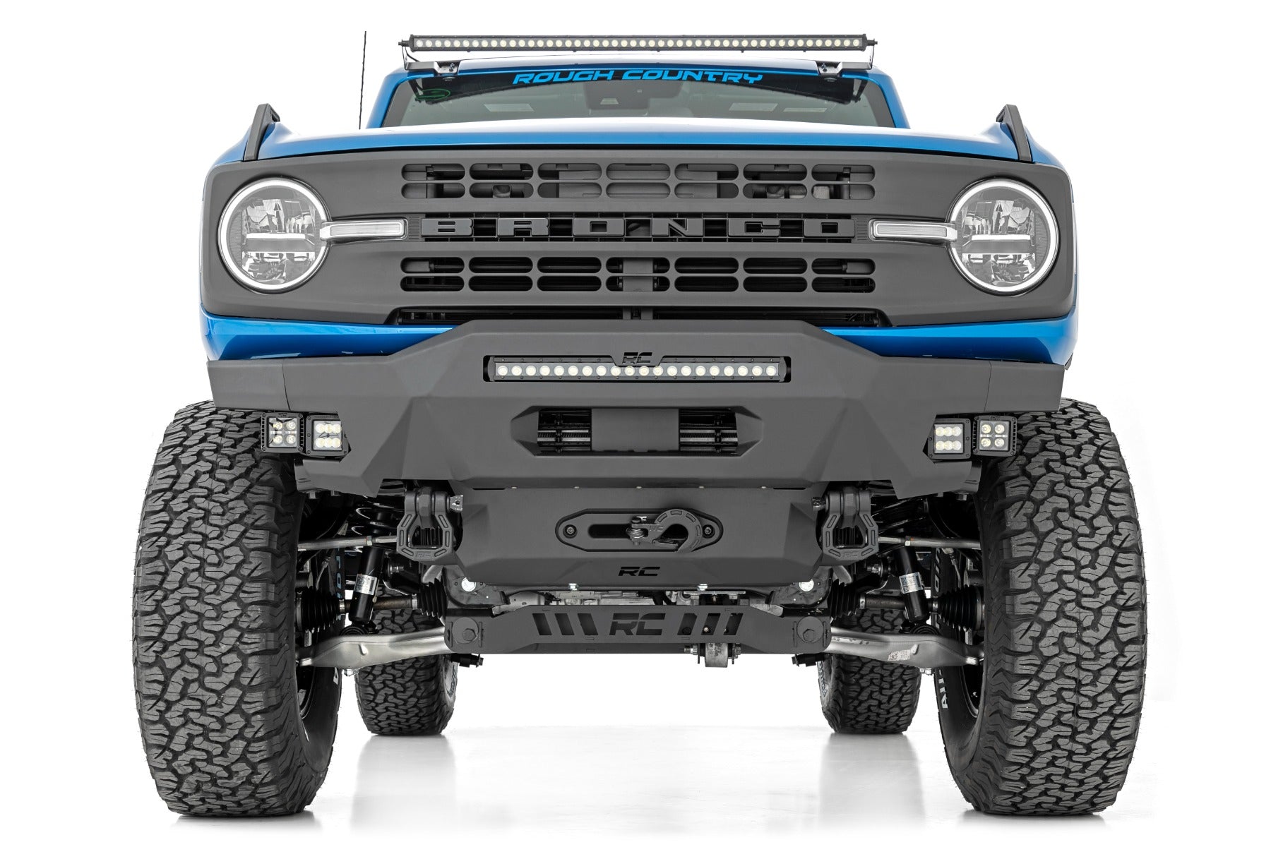 Front Bumper | Modular | Stubby Wings | Flood | Fog | Ford Bronco 4WD (21-25)