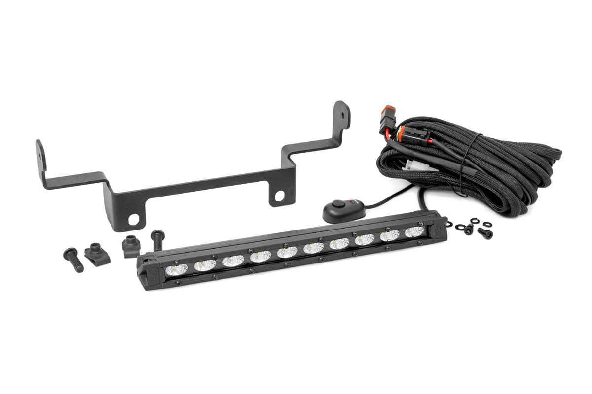 LED Light Kit | Bumper Mount | 10" Black Slimline | Honda Pioneer 1000 