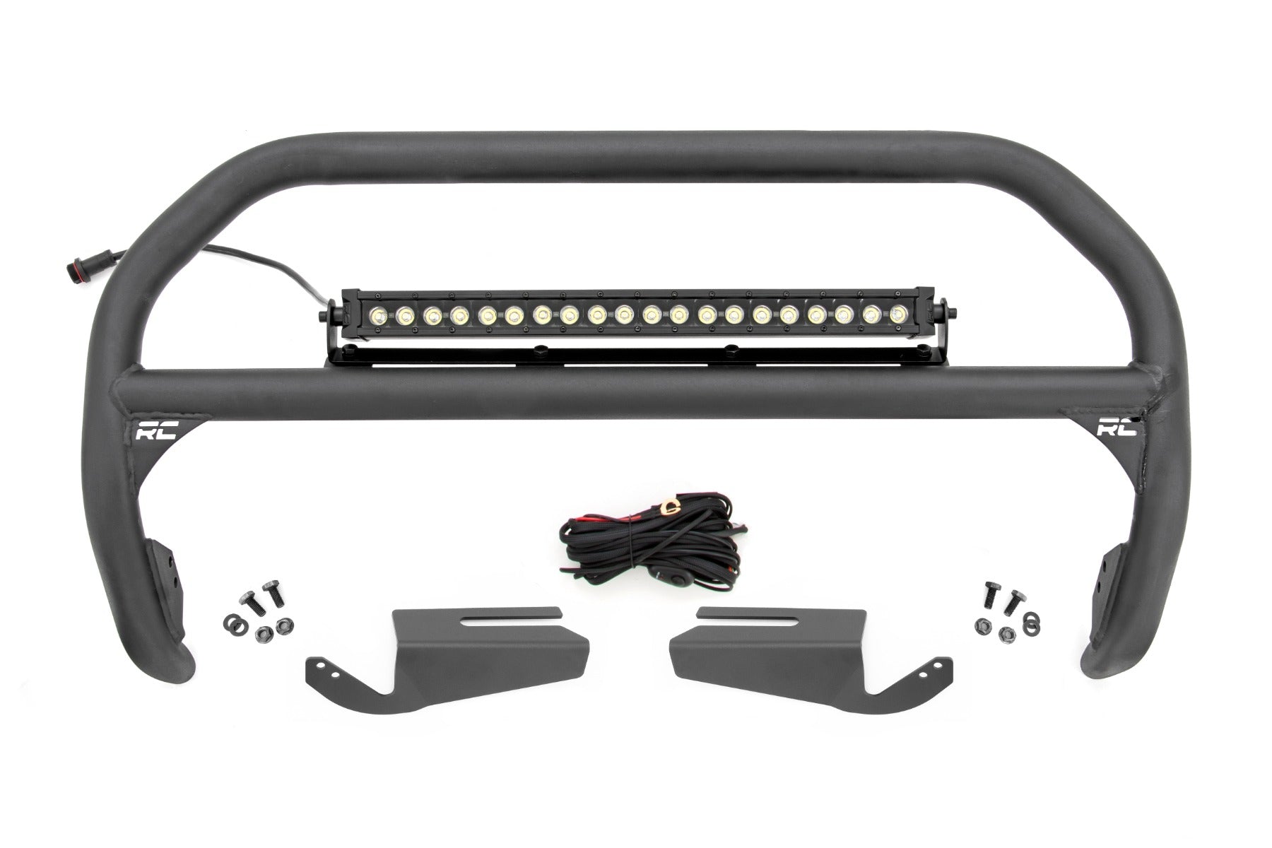 Nudge Bar | 20 Inch BLK DRL Single Row LED | OE Modular Steel | Ford Bronco (21-25)