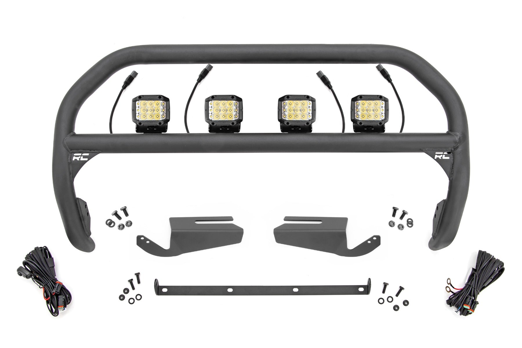 Nudge Bar | 3 Inch Wide Angle Led (x4) | Oe Modular Steel | Ford Bronco (21-25)