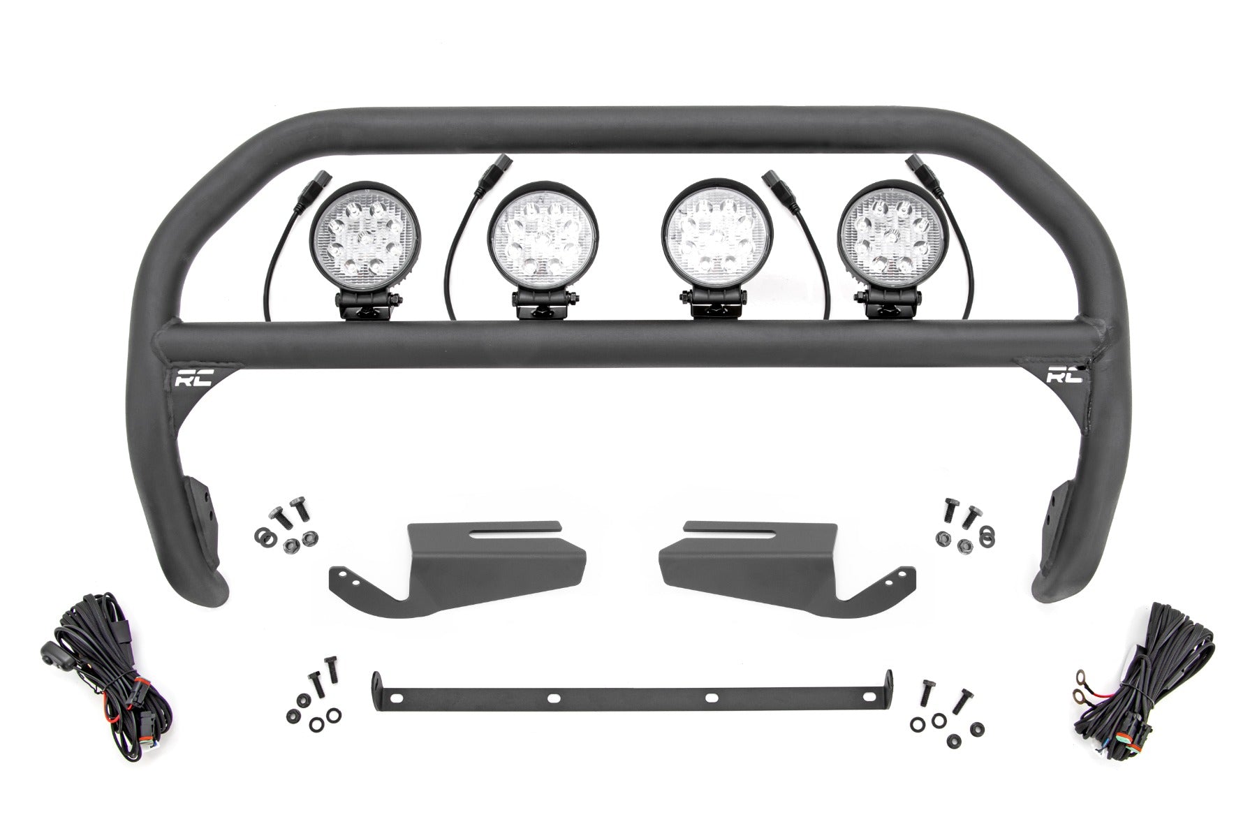Nudge Bar | 4 Inch Round Led (x4) | OE Modular Steel | Ford Bronco 4WD (21-25)