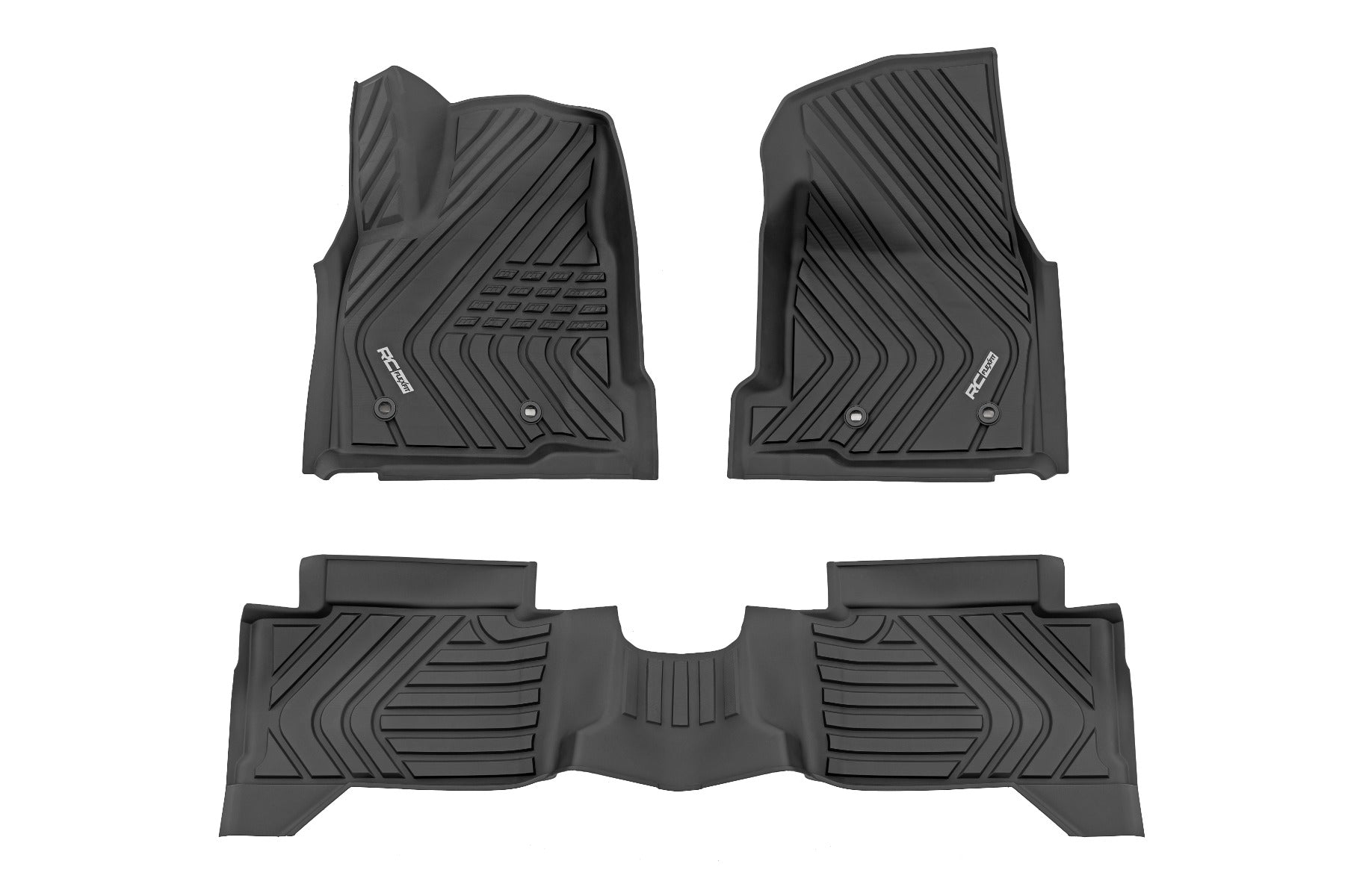 Flex Fit Floor Mats | Front & Rear | Crew | Toyota Tacoma 2WD/4WD (2024-2025)