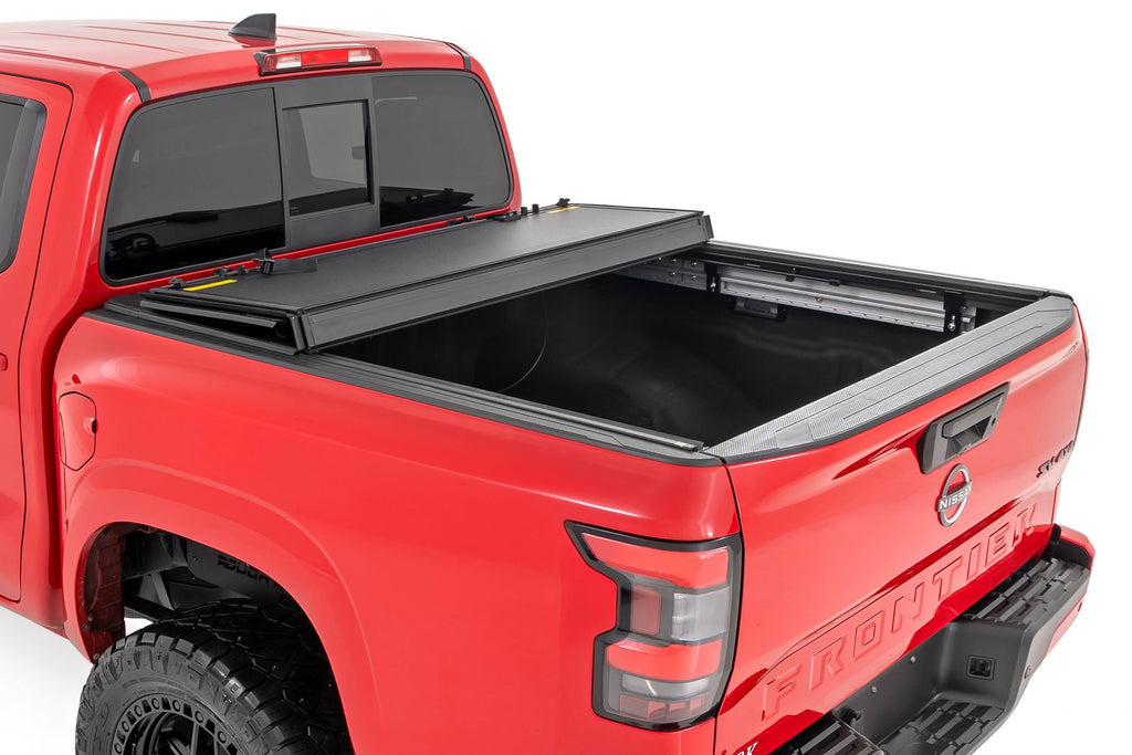 Hard Tri-Fold Flip Up Bed Cover | 5' Bed | Nissan Frontier 2WD/4WD (22-25)