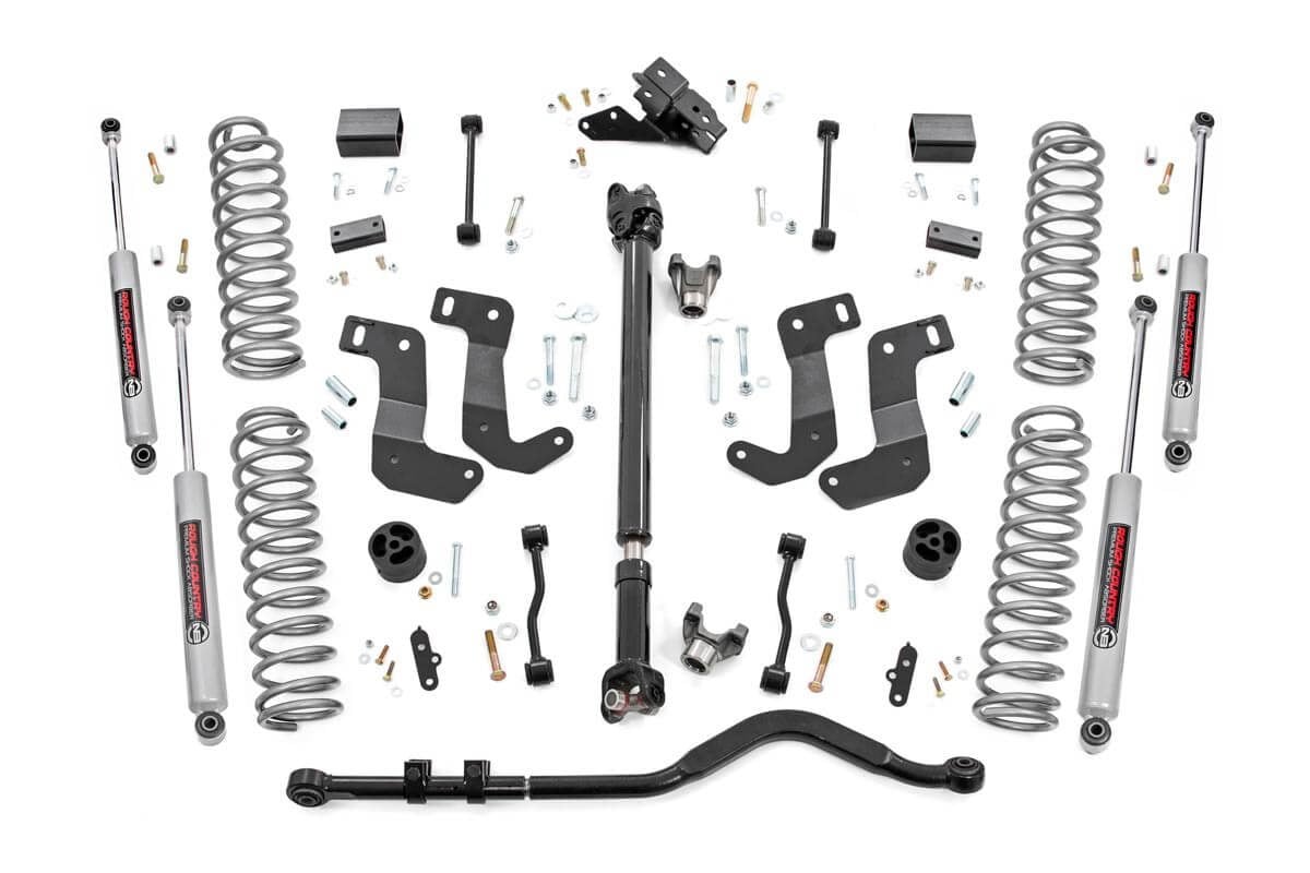3.5 Inch Lift Kit | C/A Drop | FR D/S | Jeep Wrangler Unlimited 4WD (24-25)