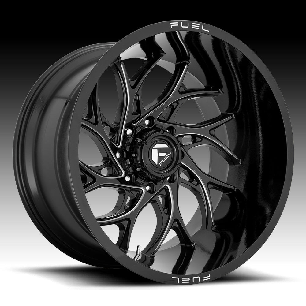 Fuel Runner D741 Gloss Black Milled