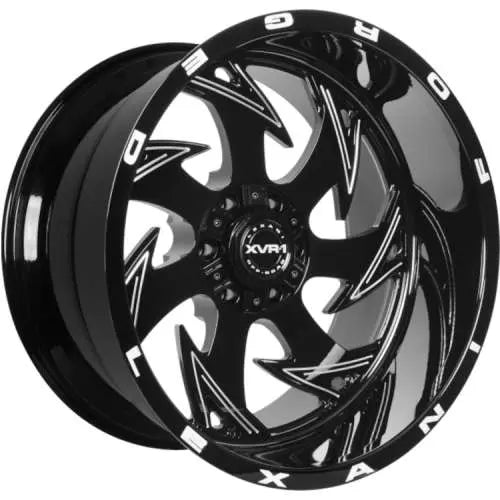LO103-2212-70-44BG 22X12 6-135/6-139.7/6-5.50 -44 106.1CB LEXANI INSANE BLK W/CNC GROOVES XVR-1
