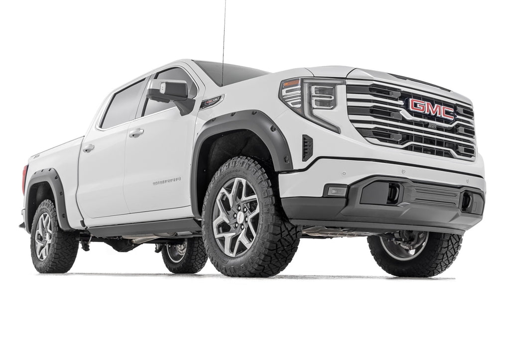 Pocket Fender Flares | GAN Silver Ice Metallic | GMC Sierra 1500 2WD/4WD (2019-2025 & Classic)