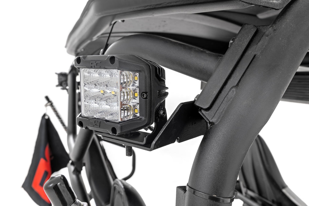 LED Light Kit | Rear Mount | 2" Black Pair | Flood | Kawasaki Teryx 4 1000/Teryx4 800 
