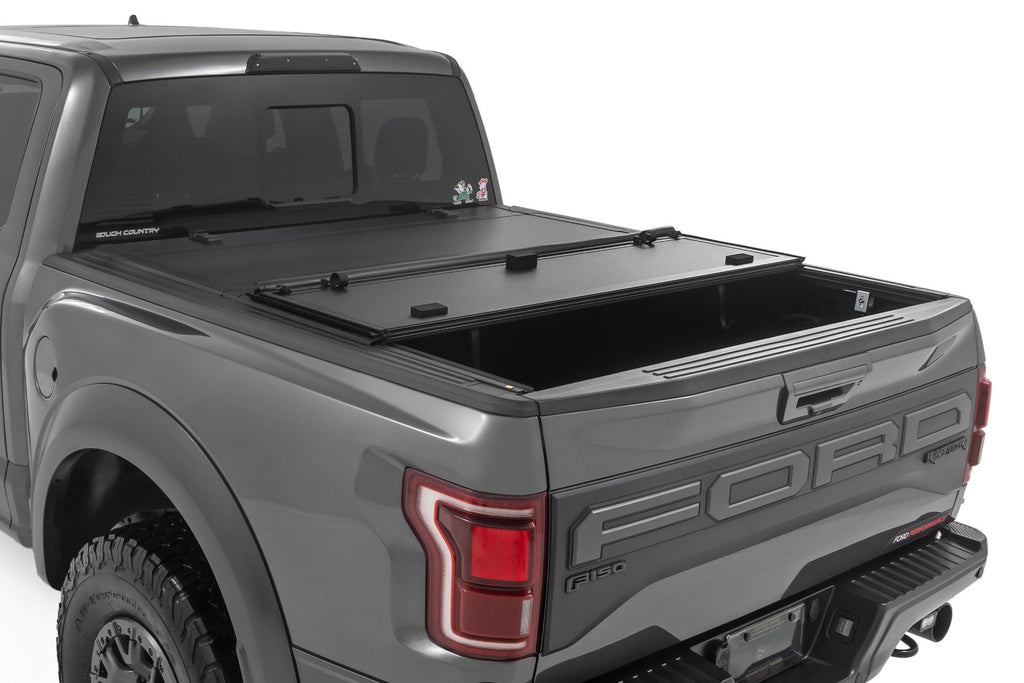 Hard Tri-Fold Flip Up Bed Cover | 5'7" Bed | Ford F-150 (21-25)/F-150 Lightning (22-25) 