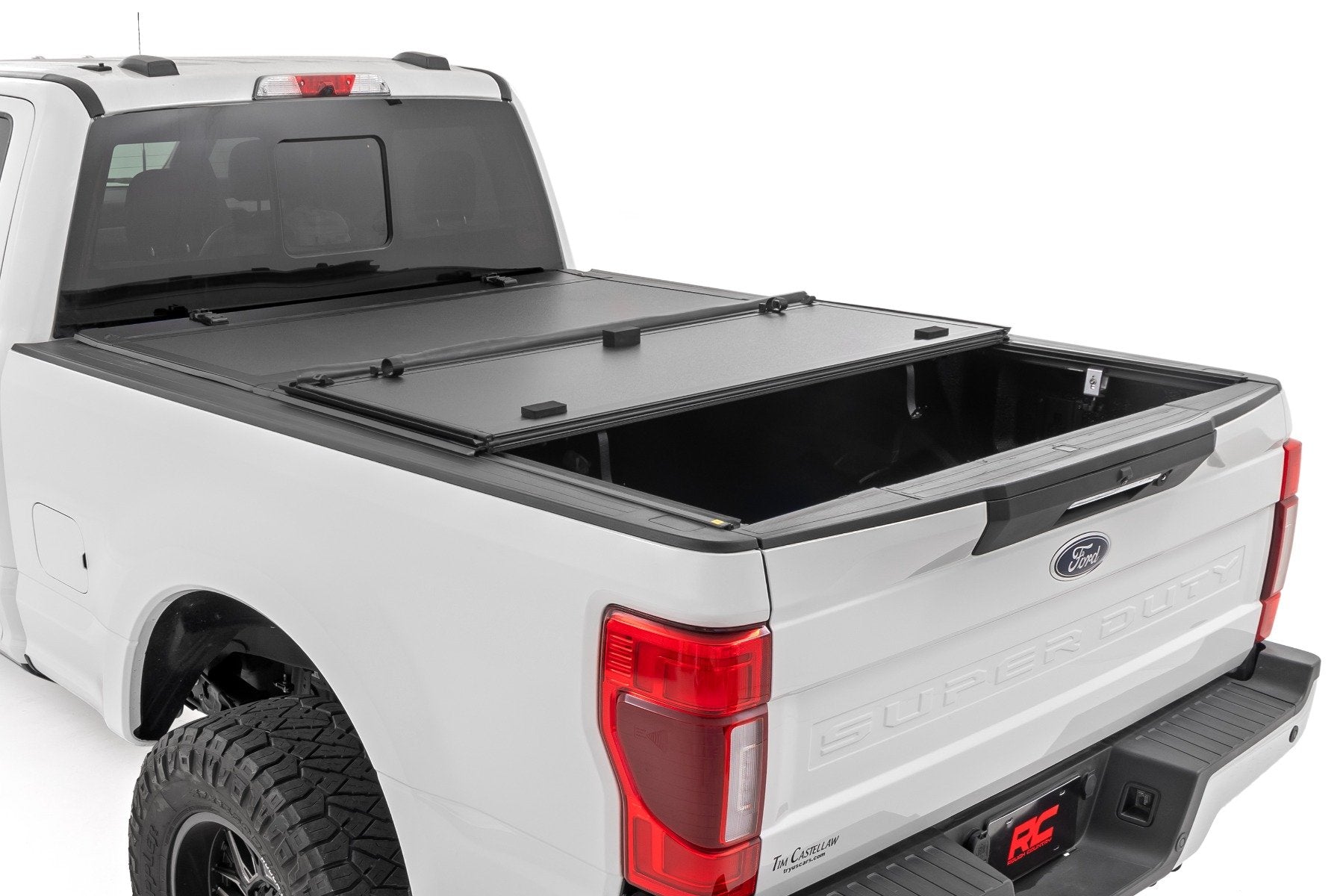 Hard Tri-Fold Flip Up Bed Cover | 6'10" Bed | Ford F-250/F-350 Super Duty (17-25)
