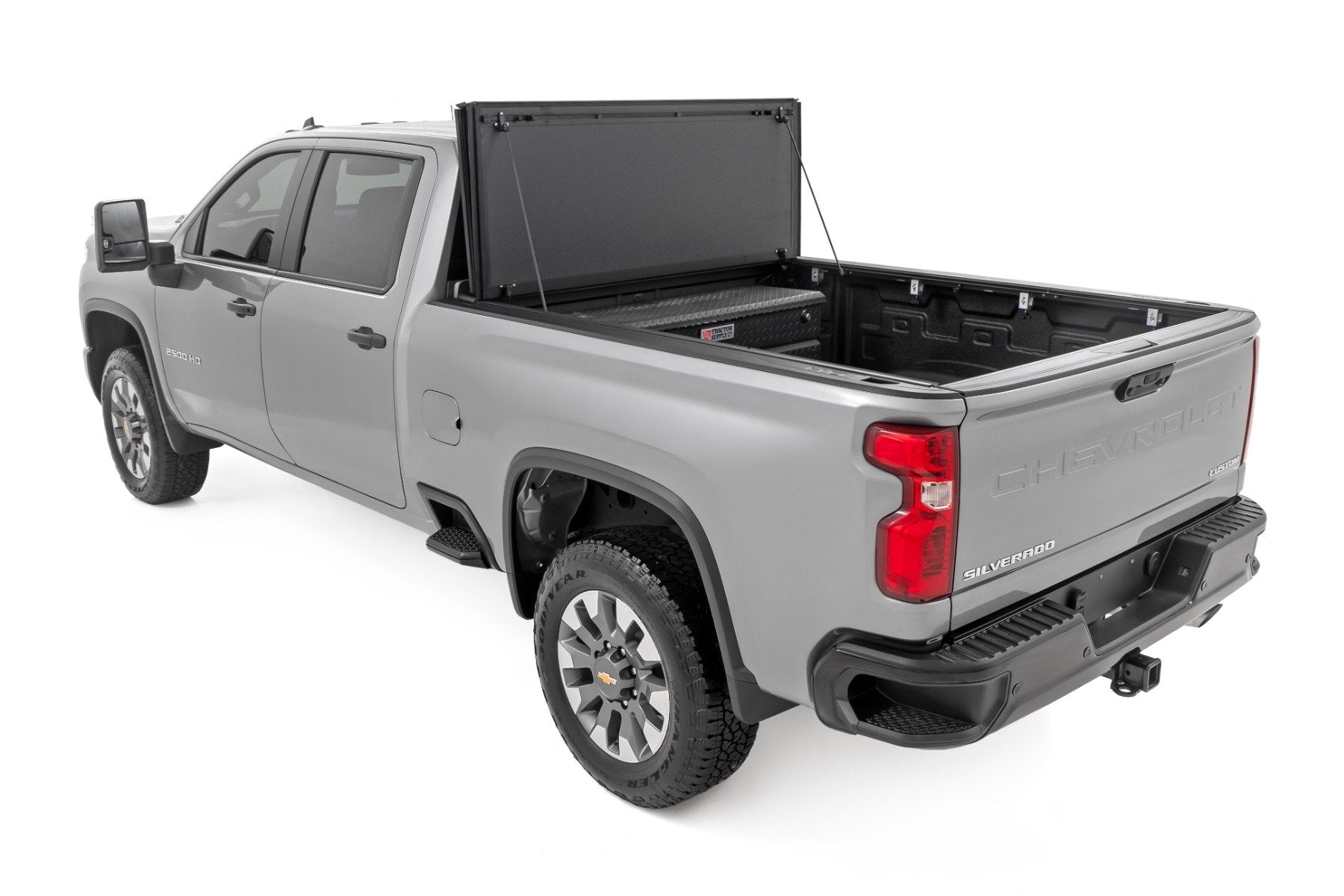 Hard Tri-Fold Flip Up Bed Cover | 6'9" Bed | Chevy/GMC  Silverado/Sierra 2500HD/3500HD (20-25)
