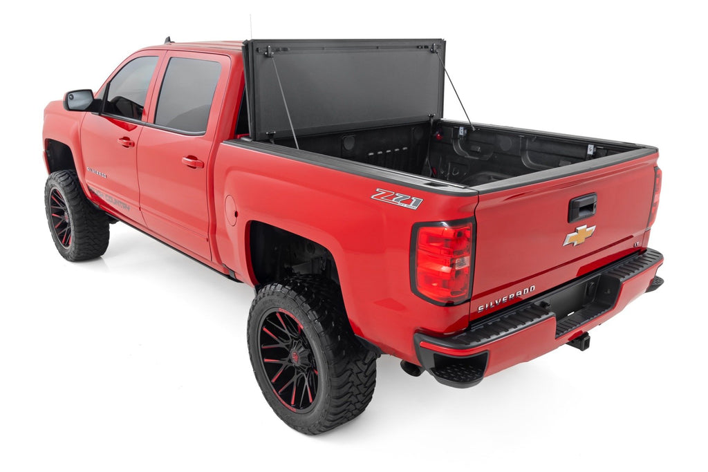 Hard Tri-Fold Flip Up Bed Cover | 5'9" Bed | Chevy/GMC 1500 (14-18 & Classic)