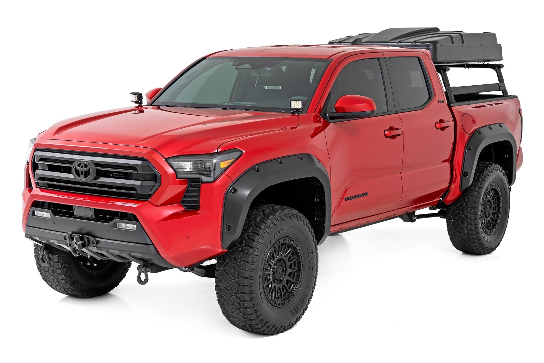 LED Light Kit | Ditch Mount | 2" Black Pair | Flood | Toyota Tacoma (24-25)