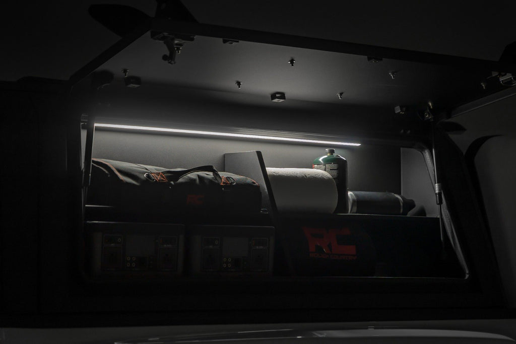 Bed Cap Side Shelf Storage Bin | Passengers Side