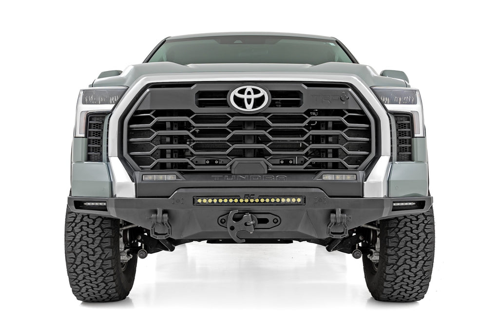 Hybrid Front Bumper | 12000S | Blk LED w/ White DRL | Toyota Tundra (22-25)