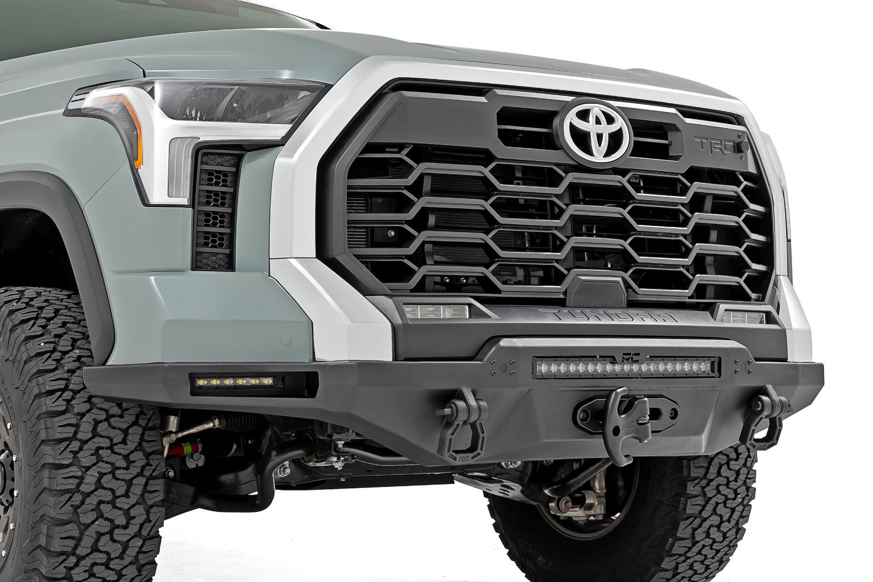 Hybrid Front Bumper | 12000S | Blk LED w/ Amber DRL | Toyota Tundra (22-25)