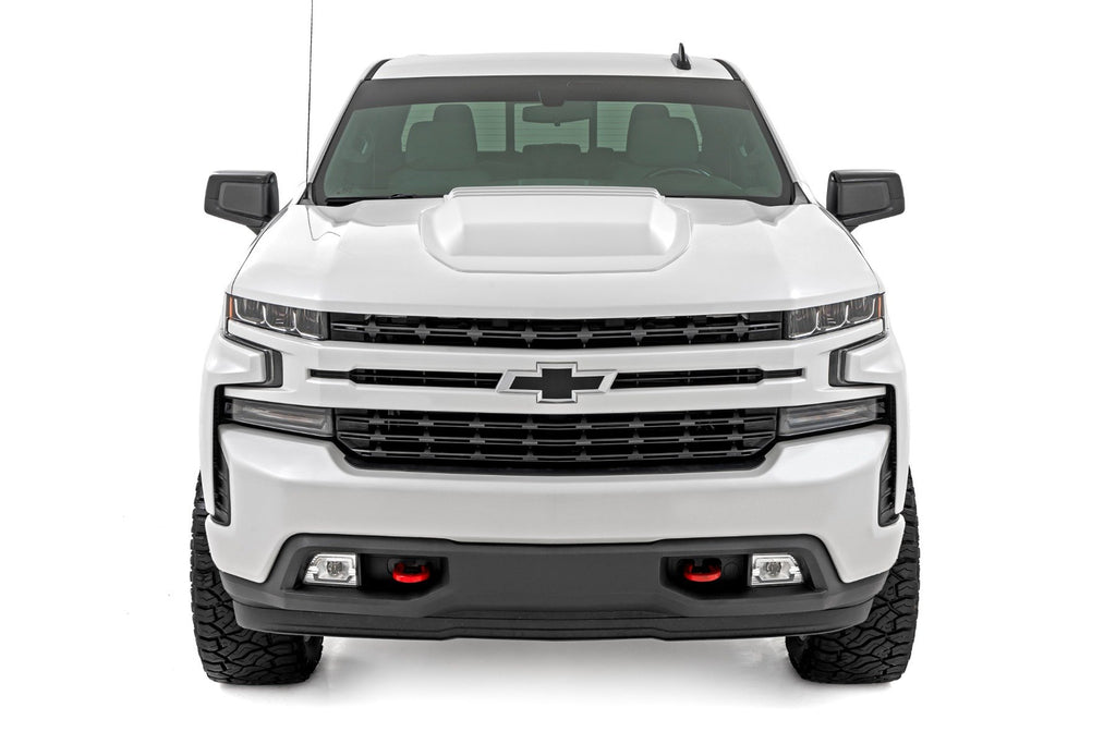 Hood Scoop | GAZ Summit White | Chevy Silverado 1500 2WD/4WD (2019-2025 & Classic)