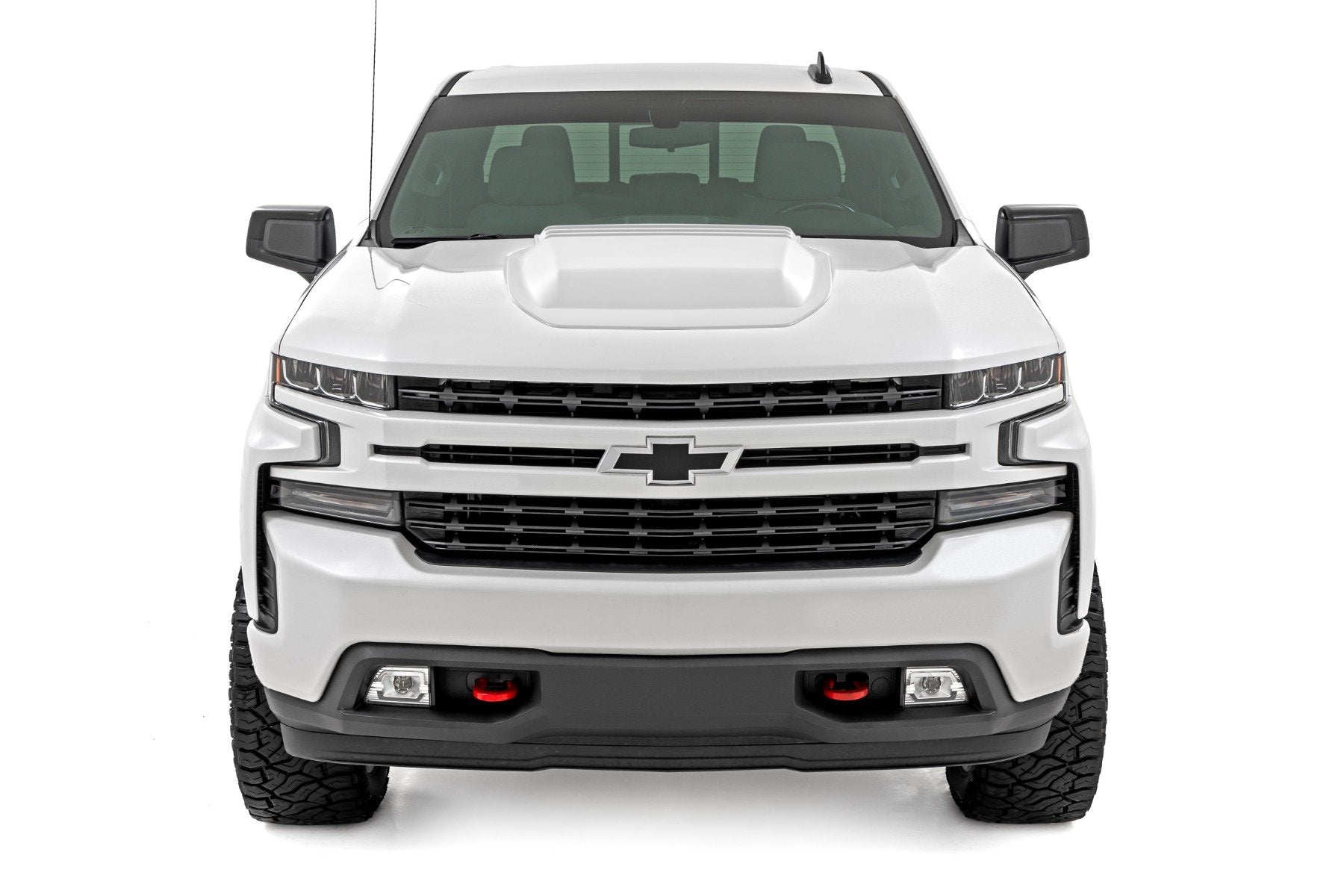Hood Scoop | GAZ Summit White | Chevy Silverado 1500 2WD/4WD (2019-2025 & Classic)