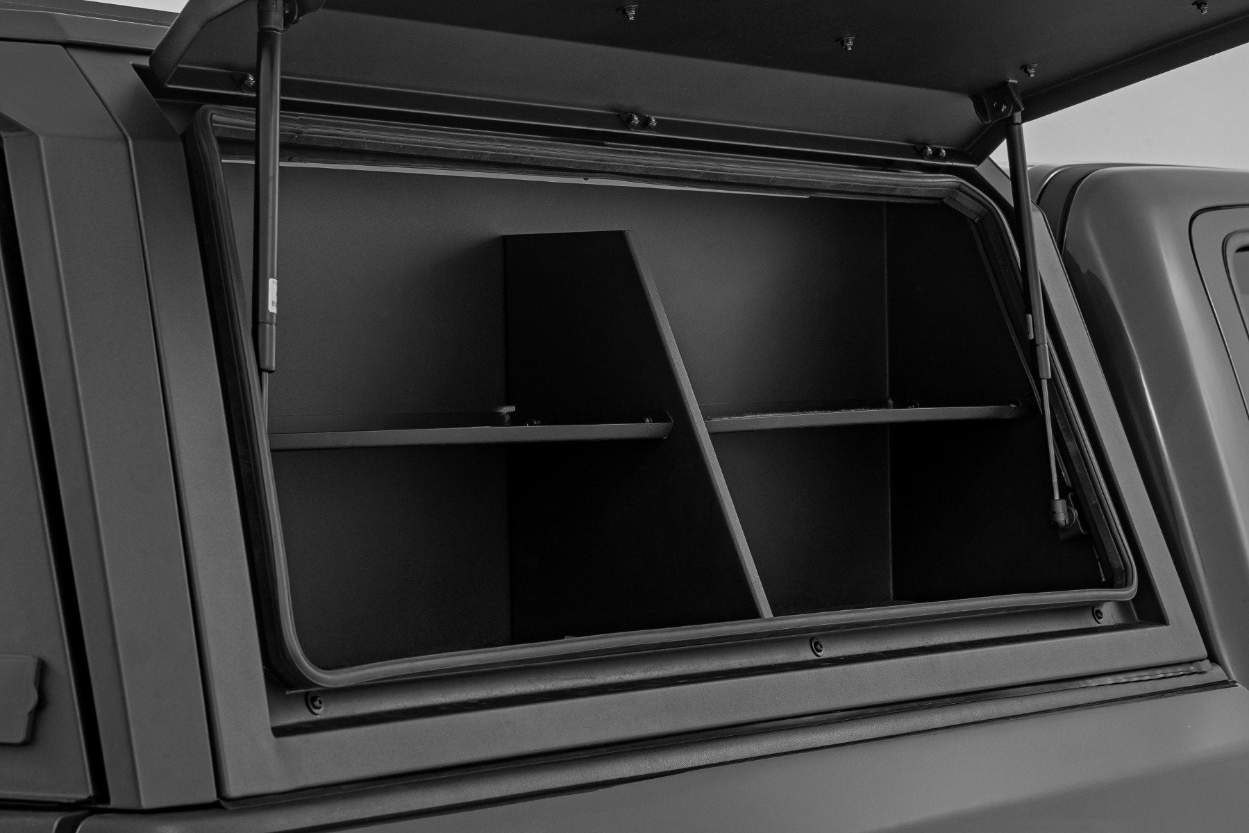 Bed Cap Side Shelf Storage Bin | Passengers Side