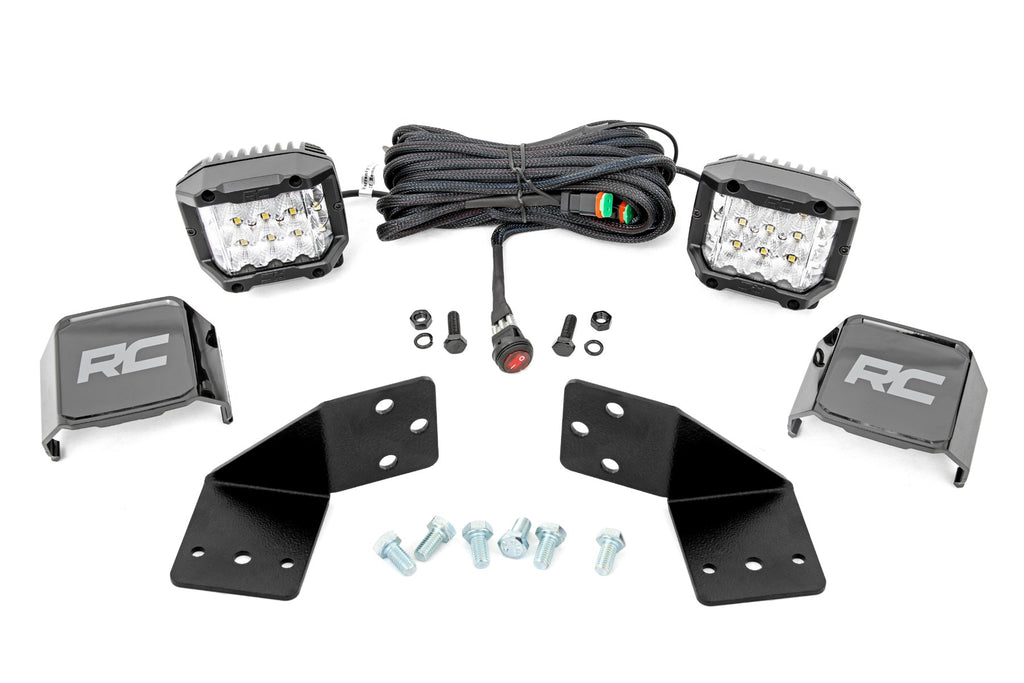 LED Light Kit | Rear Mount | 3" Chrome Pair | Wide Angle | CFMOTO UFORCE 1000