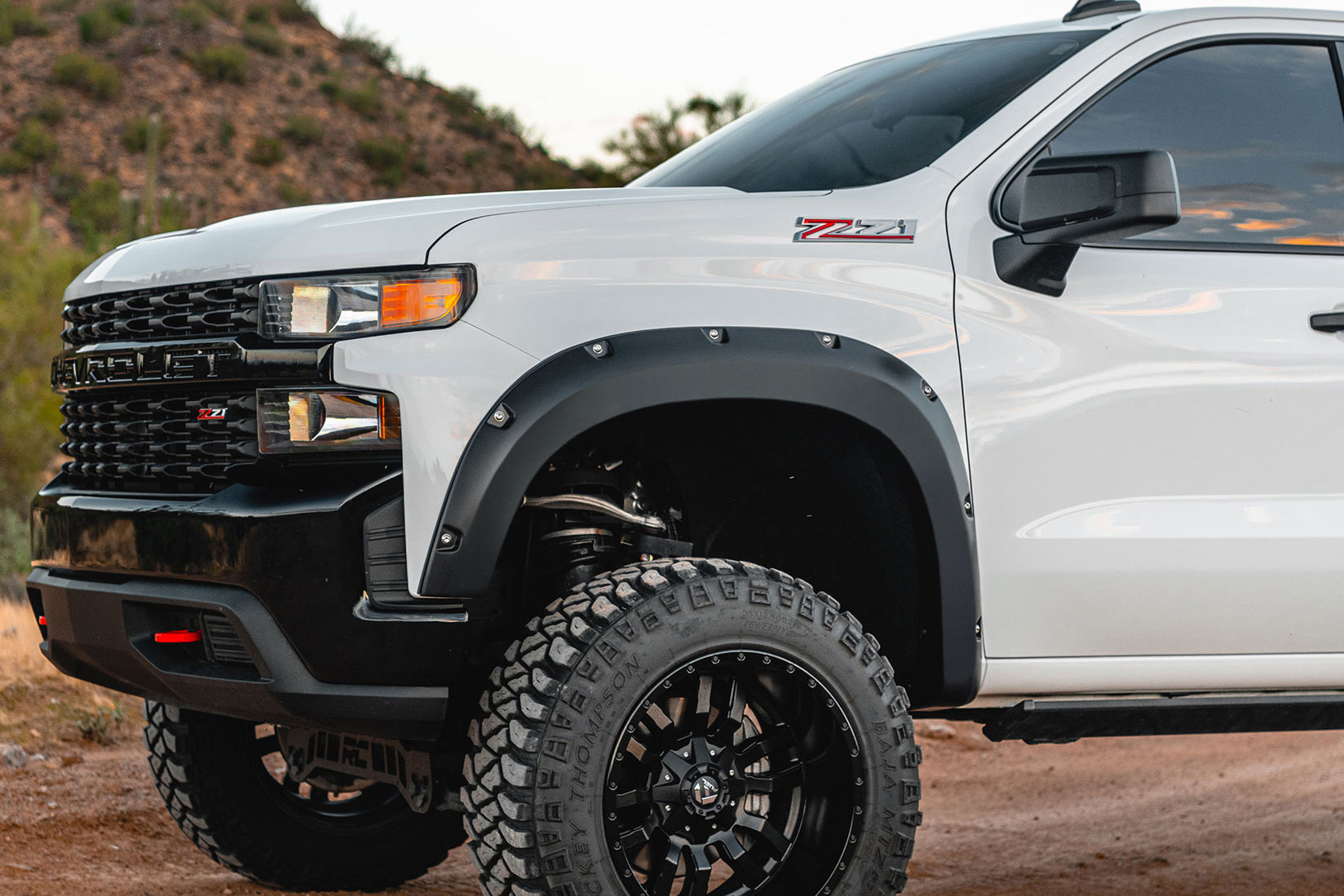 Pocket Fender Flares | GXD Sterling Grey Metallic | Chevy Silverado 1500 (22-25)