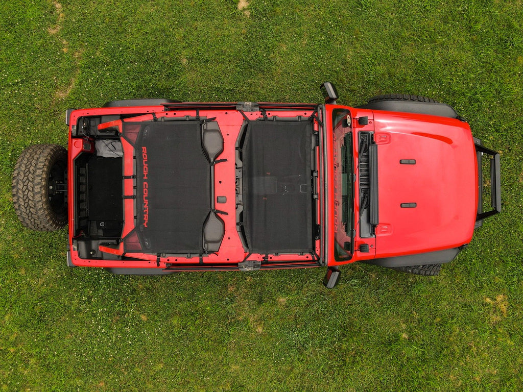 Mesh Bikini Top Plus | Black | Jeep Wrangler JL (21-23)/Wrangler Unlimited (18-23) 