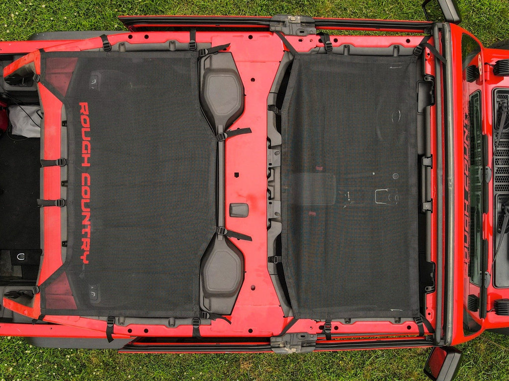 Mesh Bikini Top Plus | Black | Jeep Wrangler JL (21-23)/Wrangler Unlimited (18-23) 