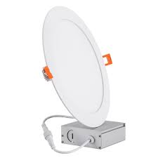 JARLSTAR 8IN LED RECESSED LIGHT W/JUNCTION BOX ULTRA THIN