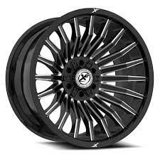 20X10 5-127/5-5.0/5-139.7/5-5.50 -12 CB 78.1 GLOSS BLACK & MILLED XF-231201051271397-12GBML