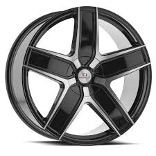 CLV-C-31208551101143+35BM Cavallo CLV-C-31 20x8.5 5x110 5x114.3 +35 Cb 74.1 Gloss Black & Machined