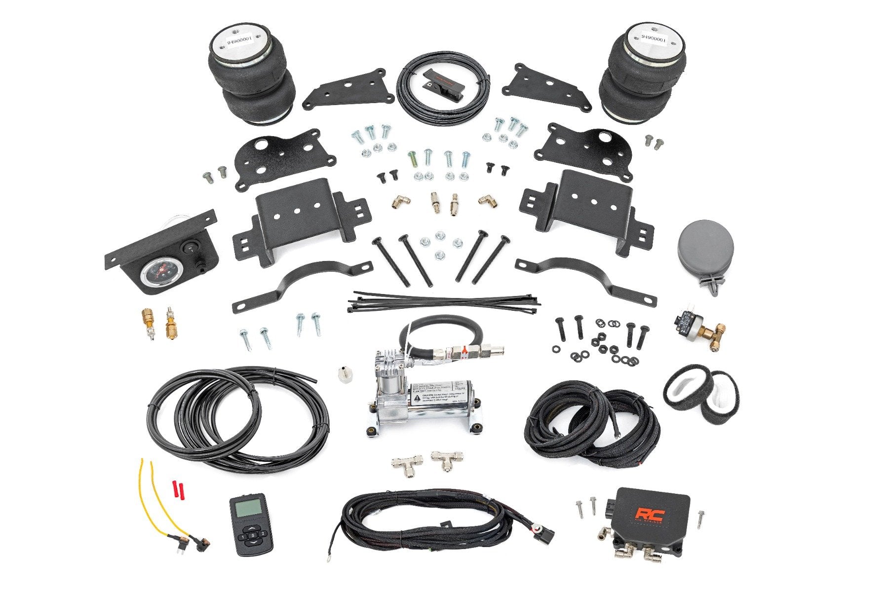 Air Spring Kit w/compressor | Wireless Controller | 4 Inch Lift Kit | Ram 2500 (14-25)