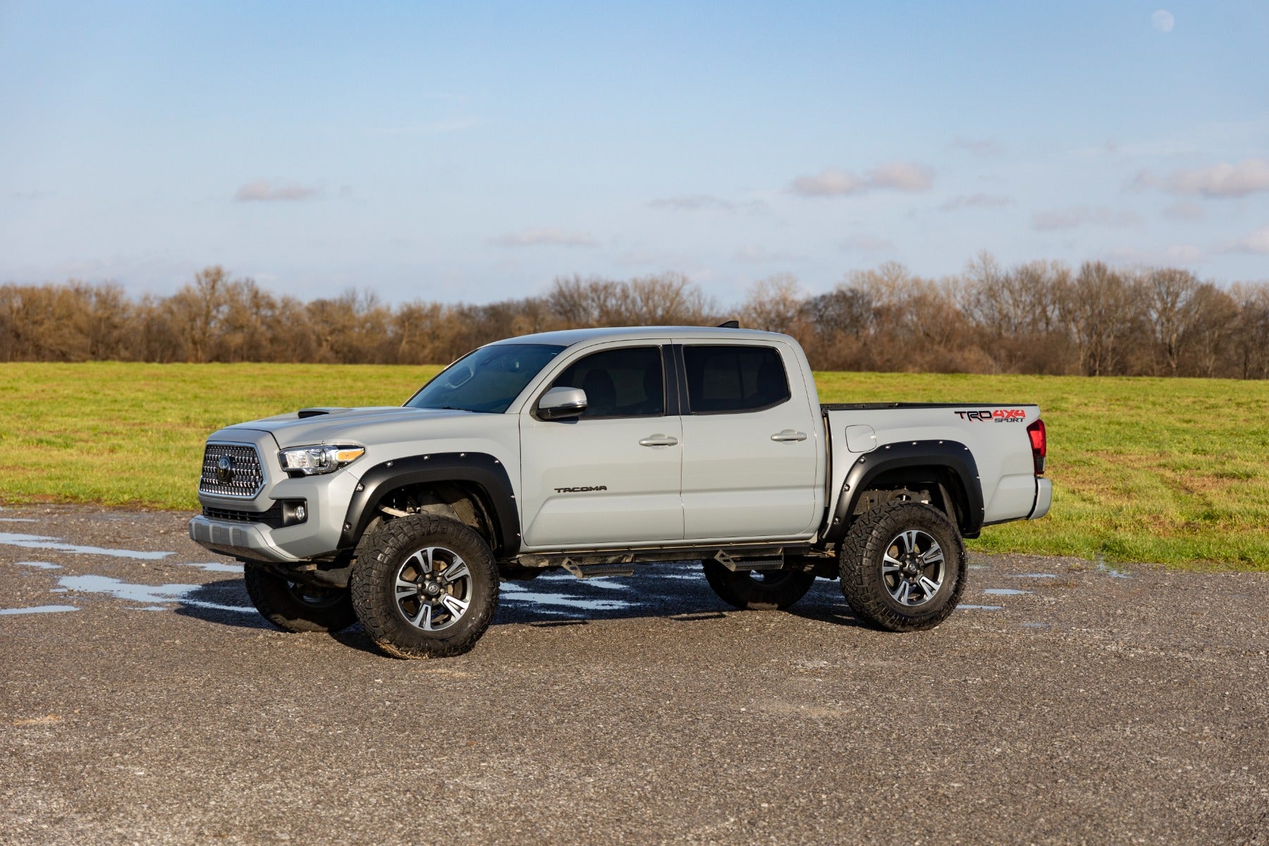 Pocket Fender Flares | 6X3 Lunar Rock | Toyota Tacoma 2WD/4WD (2016-2023)