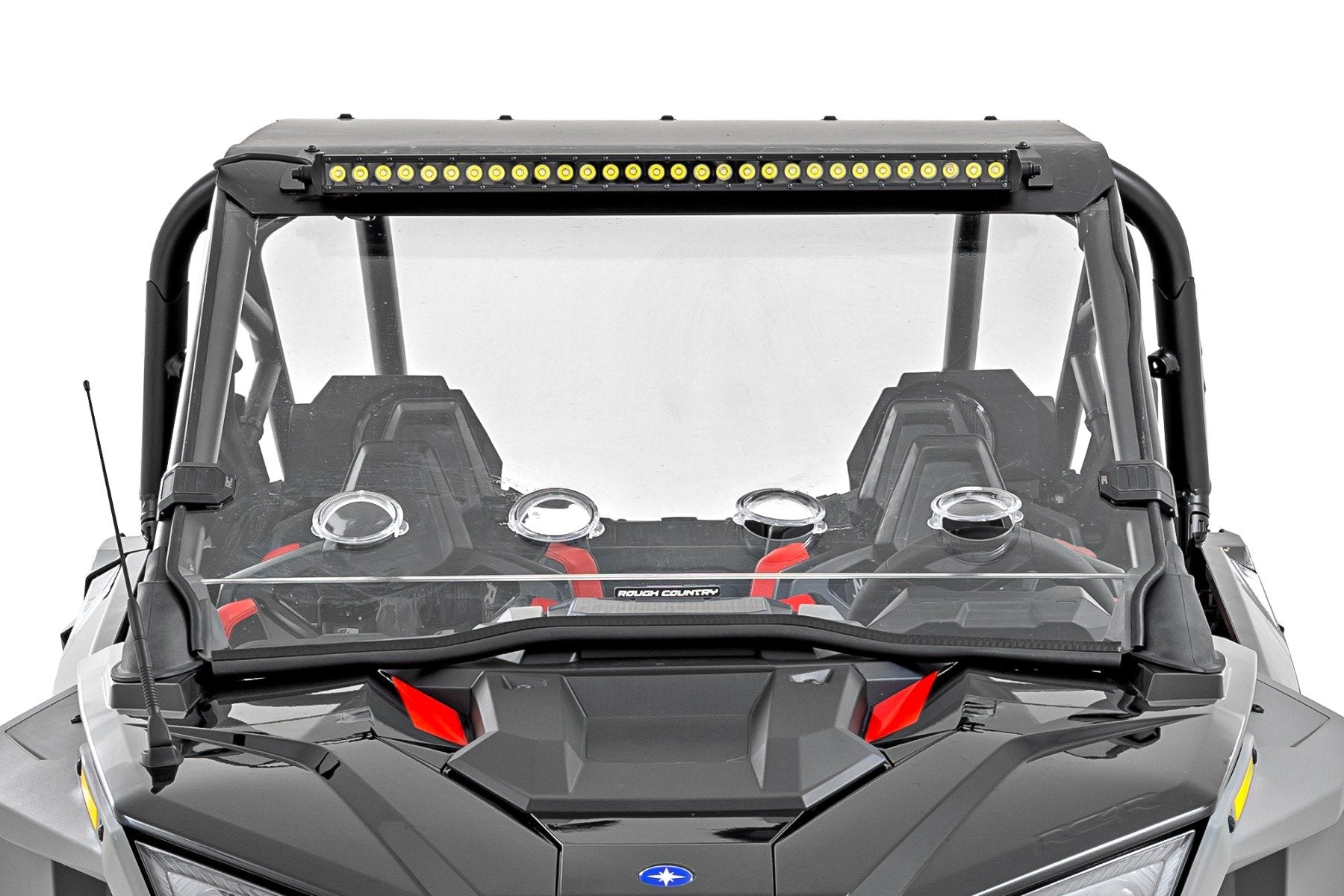 30" Single Row Light Mount | Front | Black Series | Polaris RZR Turbo R 4 
