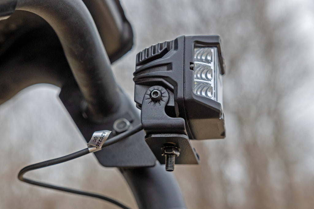 LED Light Kit | Rear Mount | 2" Black Pair | Flood | Kawasaki Teryx 4 1000/Teryx4 800 