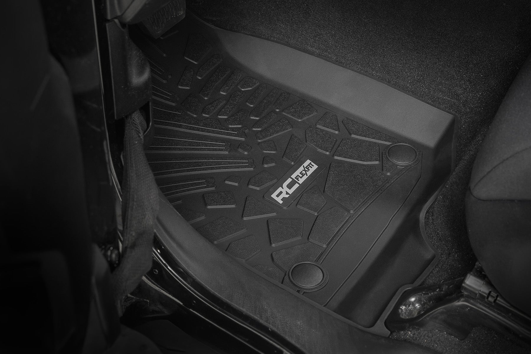 Flex Fit Floor Mats | FR & RR | 4 Door | Jeep Wrangler Unlimited 4WD (18-25)
