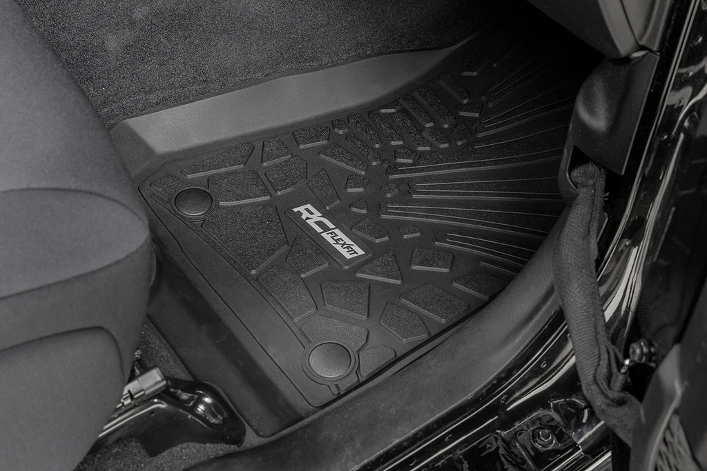 Flex Fit Floor Mats | FR & RR | 4 Door | Jeep Wrangler Unlimited 4WD (18-25)