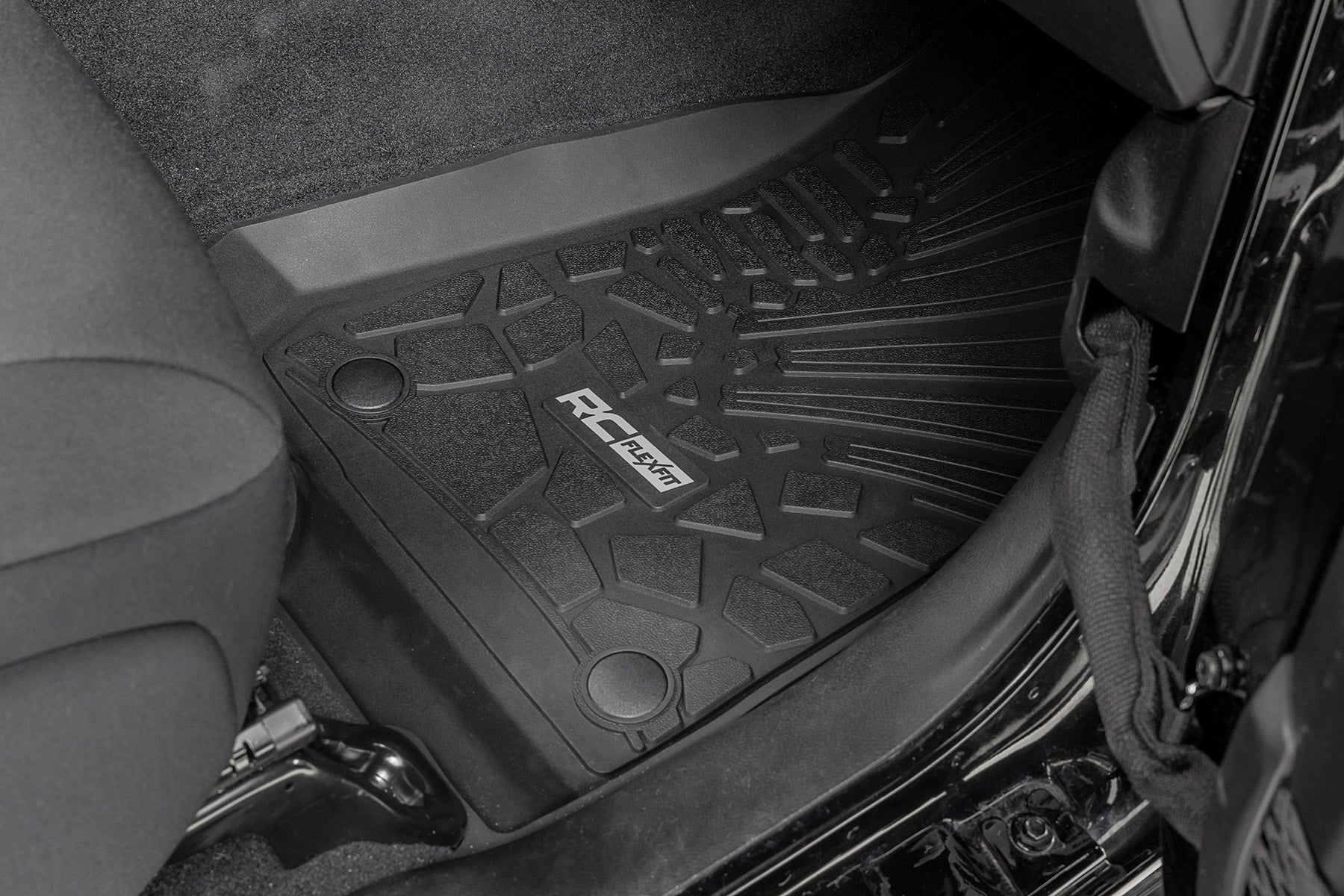 Flex Fit Floor Mats | FR | 4 Door | Jeep Wrangler Unlimited 4WD (2018-2025)