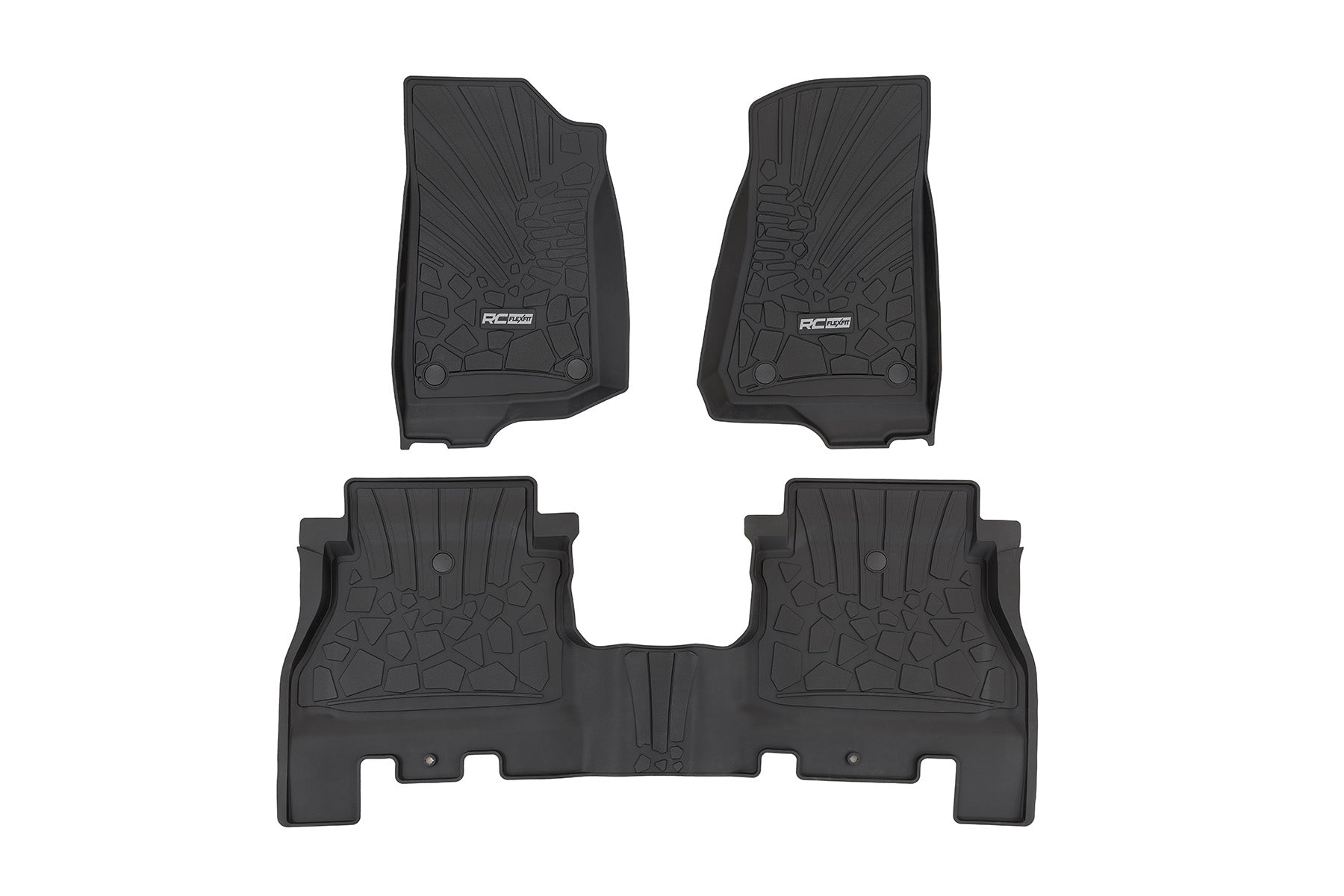 Flex Fit Floor Mats | FR & RR | 4 Door | Jeep Wrangler Unlimited 4WD (18-25)