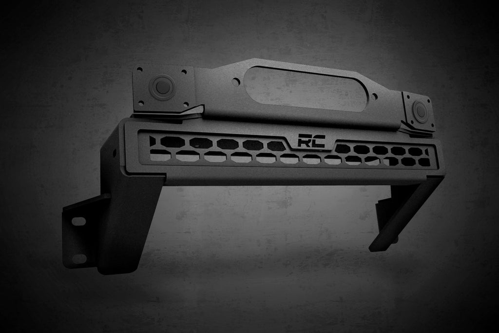 High Winch Mount | All Models | 20 Inch Black Single Row LED | DRL | Ford Bronco (21-25)