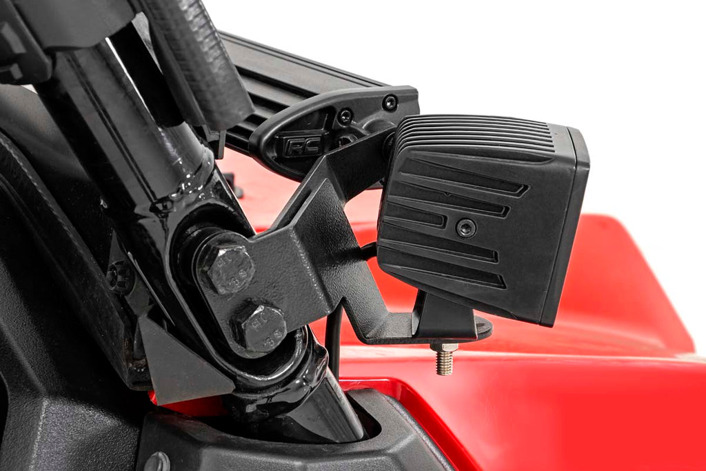 LED Light Kit | Cage Mount | 2" Black Pair | White DRL | Honda Pioneer 1000-5 